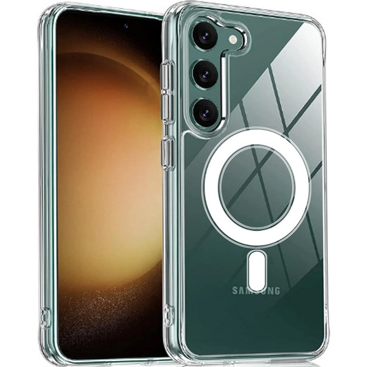 아이엔조이 아이폰 갤럭시 S 초강력 젤리 하드 투명 마그네틱 맥세이프 휴대폰 케이스 INJMSC01