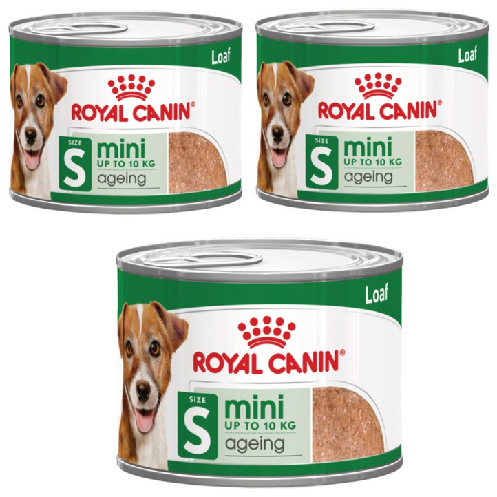 로얄캐닌 강아지 항산화 습식 사료 미니 에이징 로프 강아지 습식캔, 195g, 3개, 닭