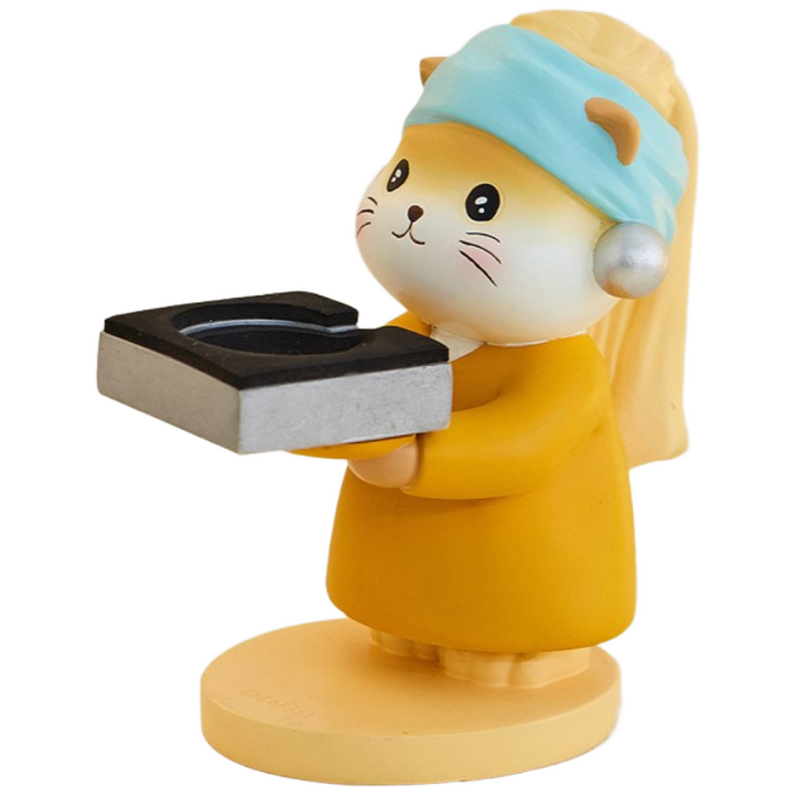 큐티 크리에이티브 펄 캣 워치 충전 거치대 애플 워치 거치대 침대 협탁 홈 데스크 실용적인 인테리어 선물, 1개