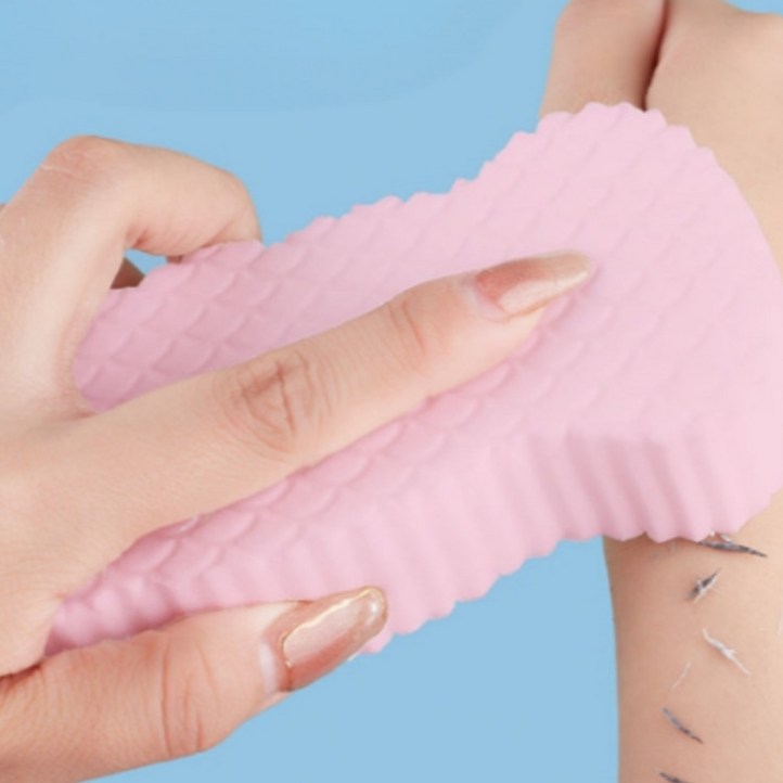 넷세일마켓 핑크그레이 2종 세트 저자극 때밀이 스폰지 매직 목욕 스펀지