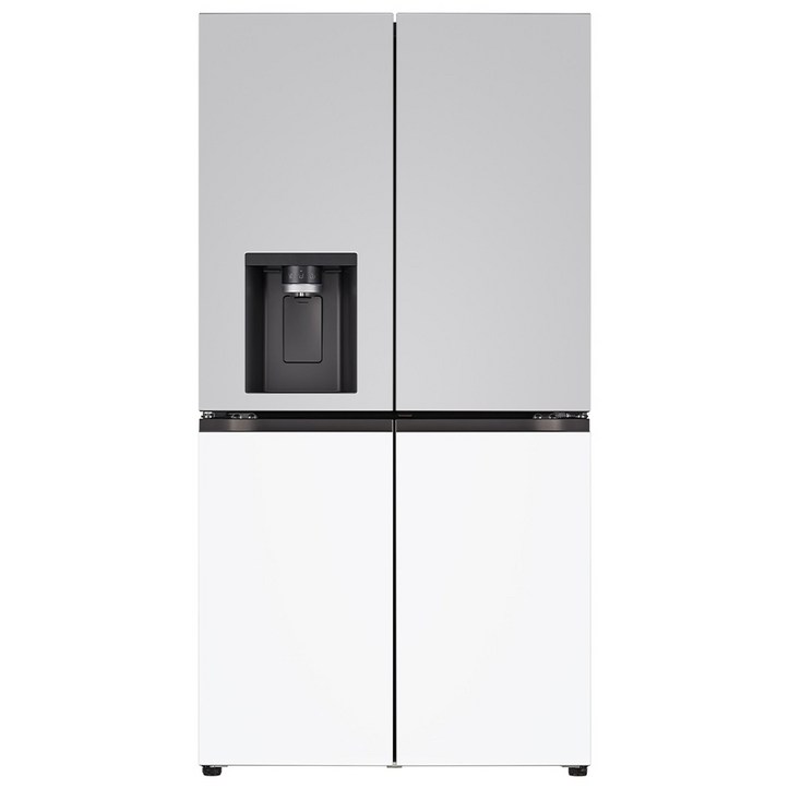 [색상선택형] LG전자 오브제 디오스 4도어 얼음정수기 메탈 냉장고 방문설치 7665387744