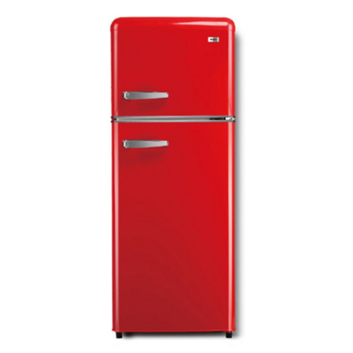 하이얼 레트로 스타일 냉장고 방문설치, 레드, BCD-118LHE 6357361378