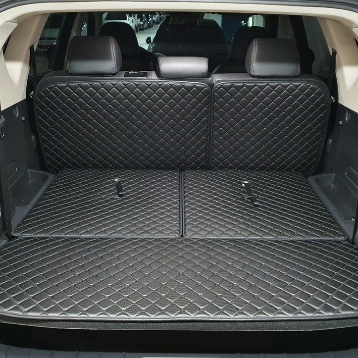 아이빌 신형퀼팅 4D 자동차 트렁크매트 + 2열등받이 차박매트 전차종, 티구안올스페이스