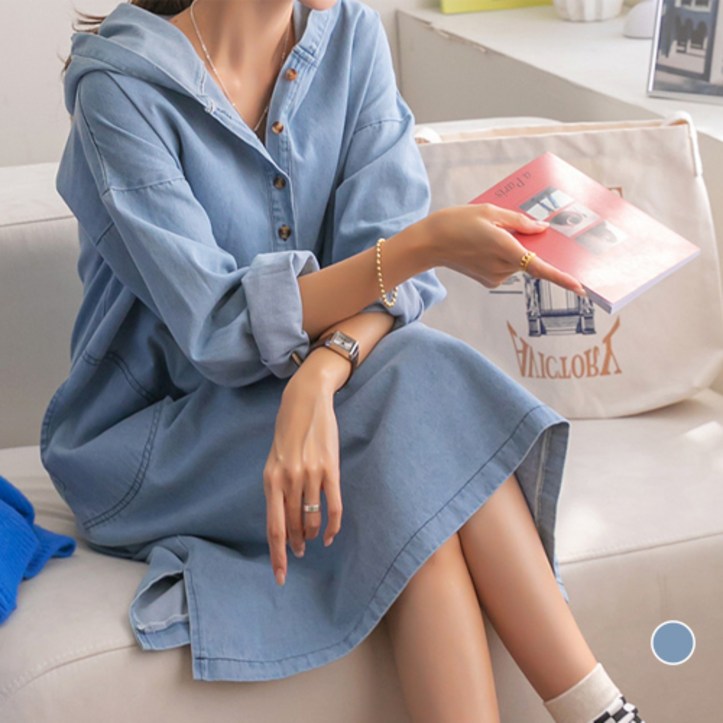 나크21 5588 데일리 후드 데님 원피스 NK21O4 나크21 5588 데일리 후드 데님 원피스 NK21O4