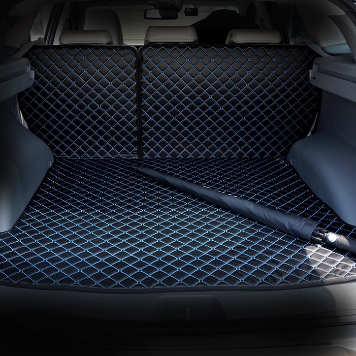 아이빌 현대 넥쏘 신형퀼팅 4D 자동차 트렁크매트 + 2열등받이 풀세트, 블랙+블랙 1716172926