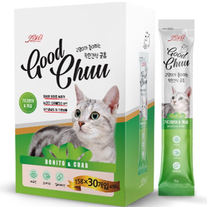 굿츄 고양이 간식 15g x 30p