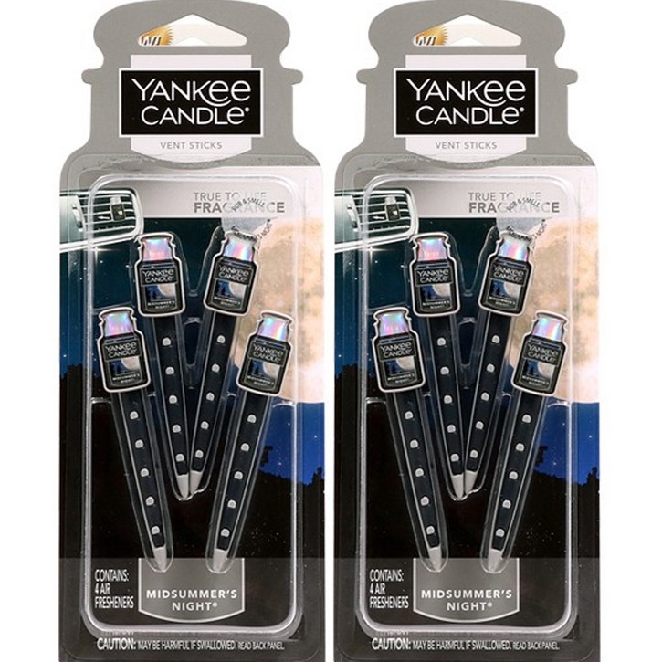 양키캔들 차량용 방향제 벤트스틱 블랙