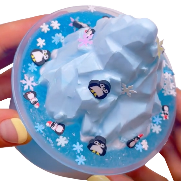 에밀리슬라임 펭빙수 샤베트 슬라임, 1개, 300g, 블루