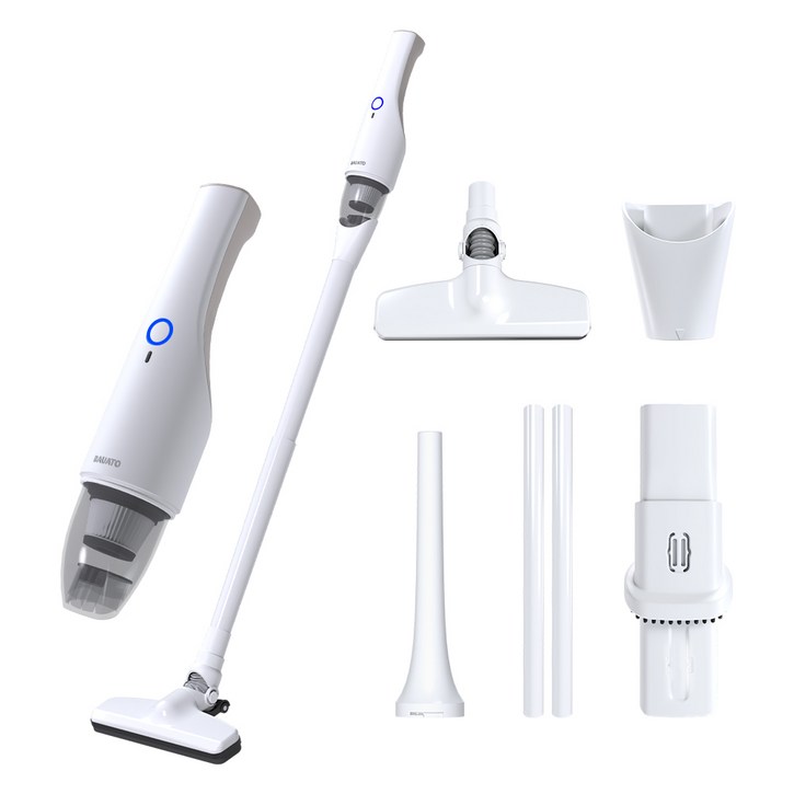 바우아토 프로제트 DC 모터 다용도 미니 무선 핸디 청소기 D-B-0702, 화이트, D-B-0702