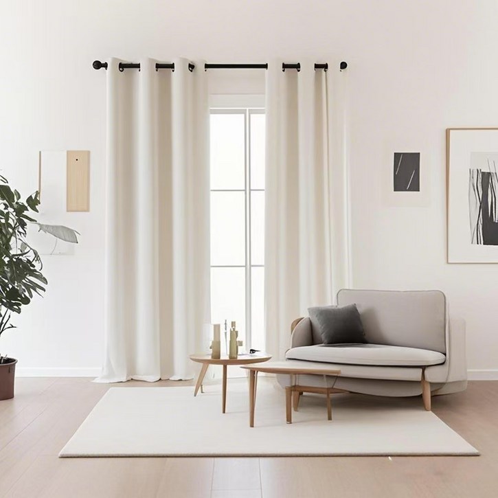 코멧 홈 프리미엄 단열 아일렛 암막 커튼 2개입