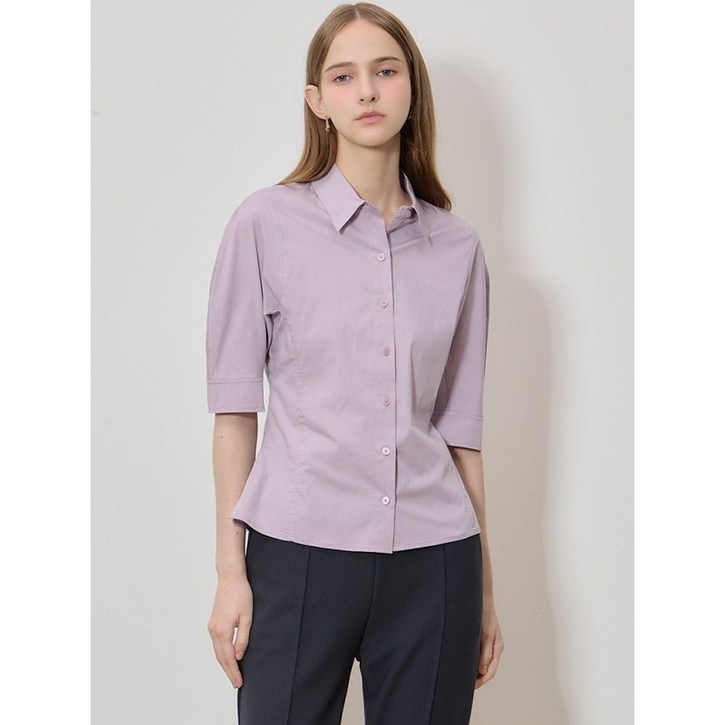 쉬즈미스 소프트시크 슬림 반팔 셔츠 택가격 198000원