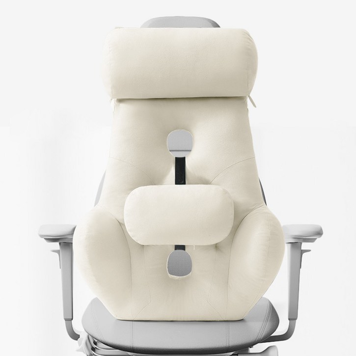 Pogeuni 사무실 사무용 바른자세 허리 쿠션 조절가능한 고급형 대형 의자 등받이 쿠션