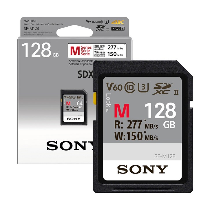 소니코리아정품 SF-M 시리즈 SDXC V60 UHS-II U3 메모리카드