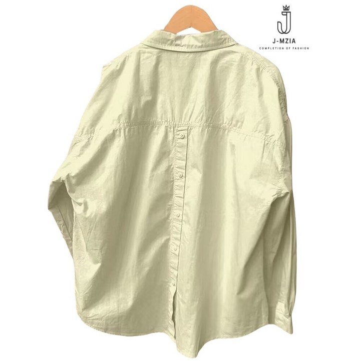 제이엠지아 NEW 여성 카라넥 베이직 남방 루즈핏 무지 셔츠