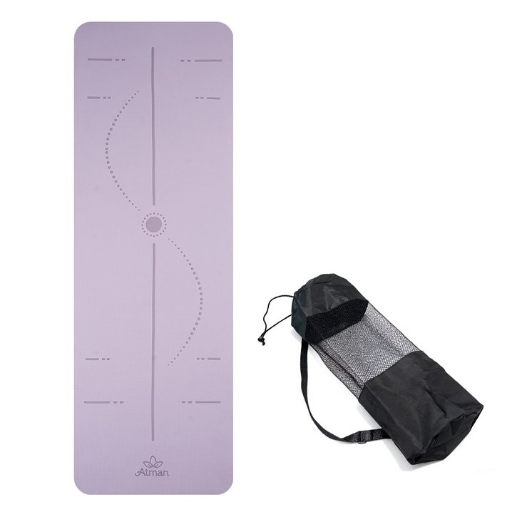 요가매트 TPE 두꺼운 안미끄러지는 냄새없는 홈트매트 필라테스매트 운동매트, 1개, 히아신스 보라색