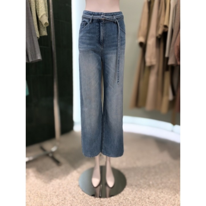 듀엘+10%쿠폰다운 벨티드와이드데님팬츠 L233PSA4081325858