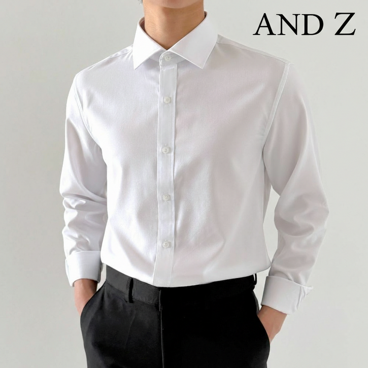 앤드지 남자와이셔츠 남성 슬림핏 스판 부드러운 정장셔츠 드레스셔츠 BBOSIMO 파우치