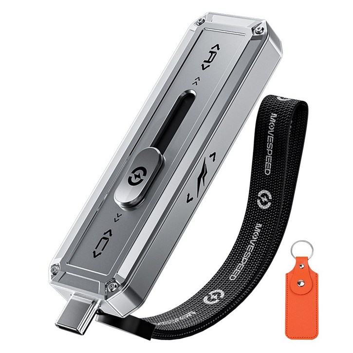 MOVESPEED SP20 2100MBs 초고속 USB 3.2 Gen2 외장 SSD 휴대용 저장장치 스마트폰 노트북 PC 호환 백업 파일이동 최적, 은색, 512GB