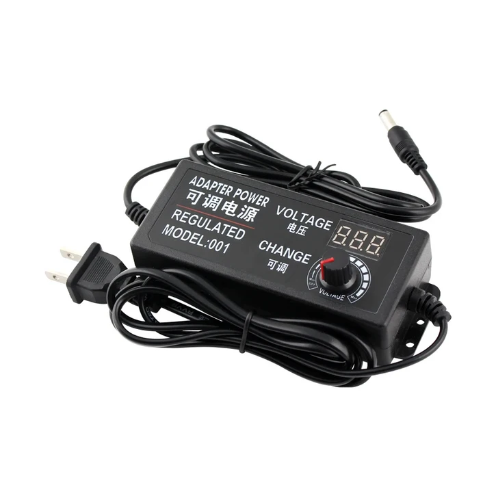 다양한 전압 3V 12V 24V 가변 ACDC 전원 공급 장치 어댑터 3V24V3A 가전 제품 용 잭 플러그 여성 포함