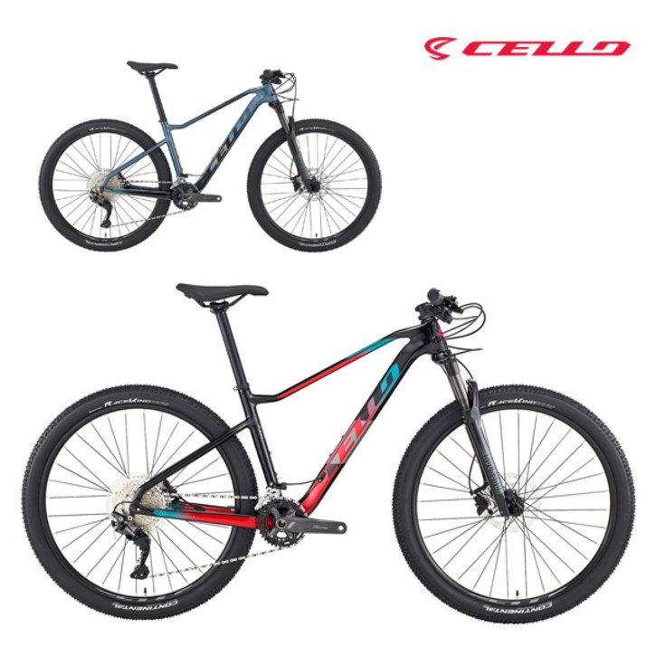 2022년 첼로 XC PRO 10 SE 22단 카본 MTB 자전거 99% 조립, 블랙(레드)