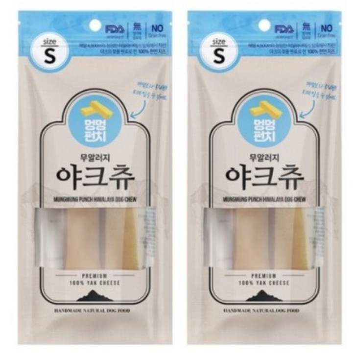 멍멍펀치 천연 야크치즈 100 히말라야 야크츄 져키 S