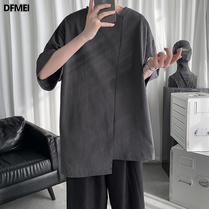 DFMEI 남자 반팔 5부 소매