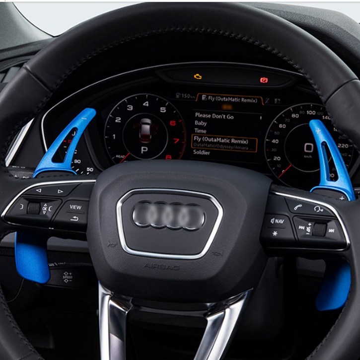 두두카 아우디 Q7 Q8 패들 쉬프트 알루미늄 기어 연장 킷 차량 용품 호환, 2.레드