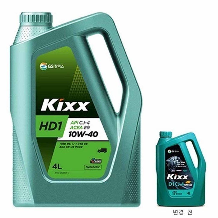 Kixx HD1 E9 CJ-4 10W-40 6L 고급 디젤 엔진오일, 단일상품