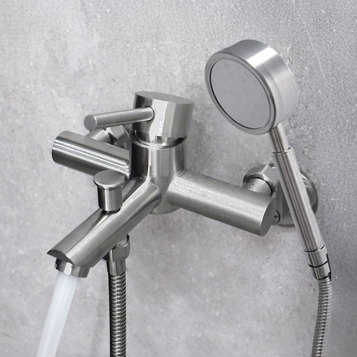 로딘 샤워기수전 무광 욕실 스텐304 샤워수전 욕조 샤워기 수도꼭지 교체 IN-131, 1개