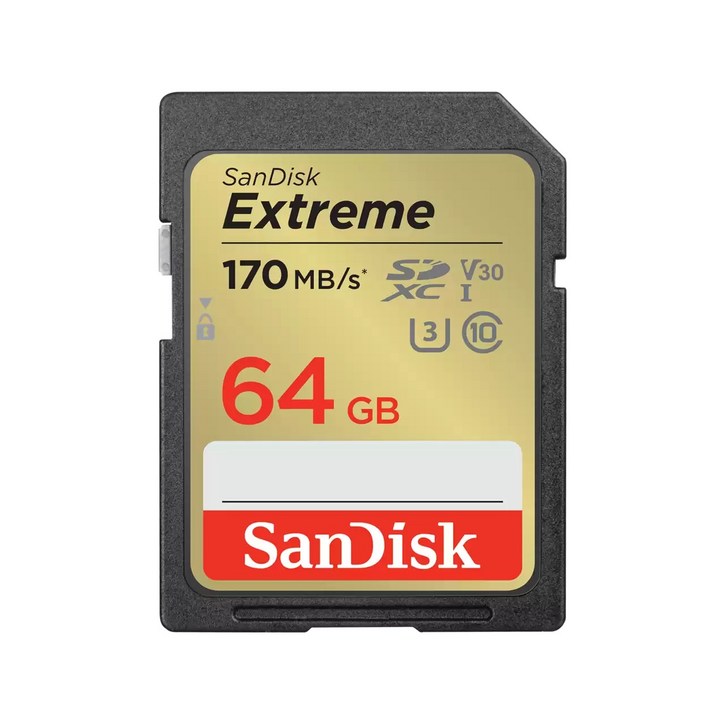 샌디스크 EXTREME SDXC Class10 SDXV2 4K SD메모리카드 카메라 네비게이션 노트북 캐논, 64GB
