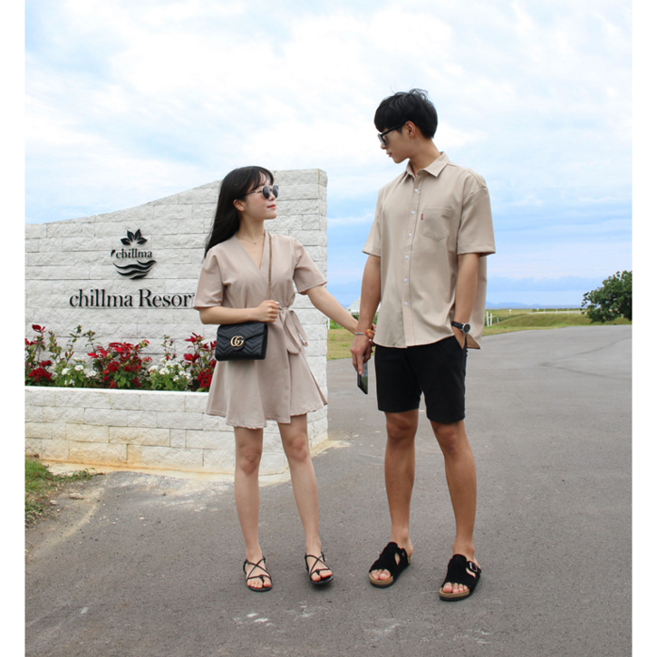 플랜시밀러룩 커플시밀러룩 해외여행룩 커플룩 휴양지룩 신혼여행룩 커플비치룩