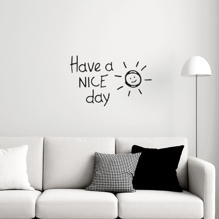 Have a NICE Day 벽면 장식 인테리어 포인트 스티커