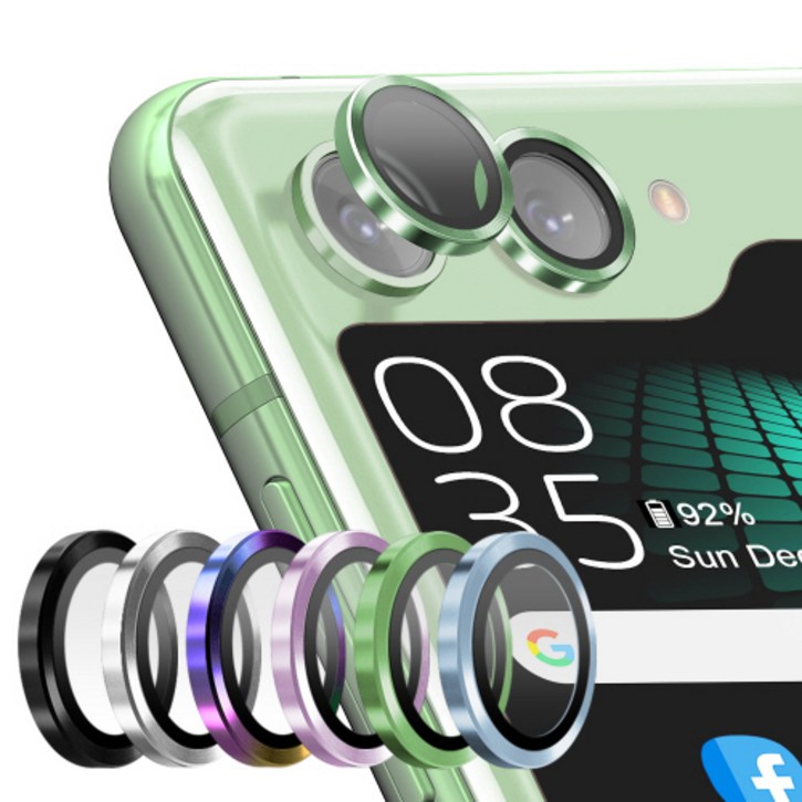 고부기 갤럭시 Z플립5 메탈링 슬림핏 빛번짐 방지 카메라 렌즈 강화유리, 1개 10