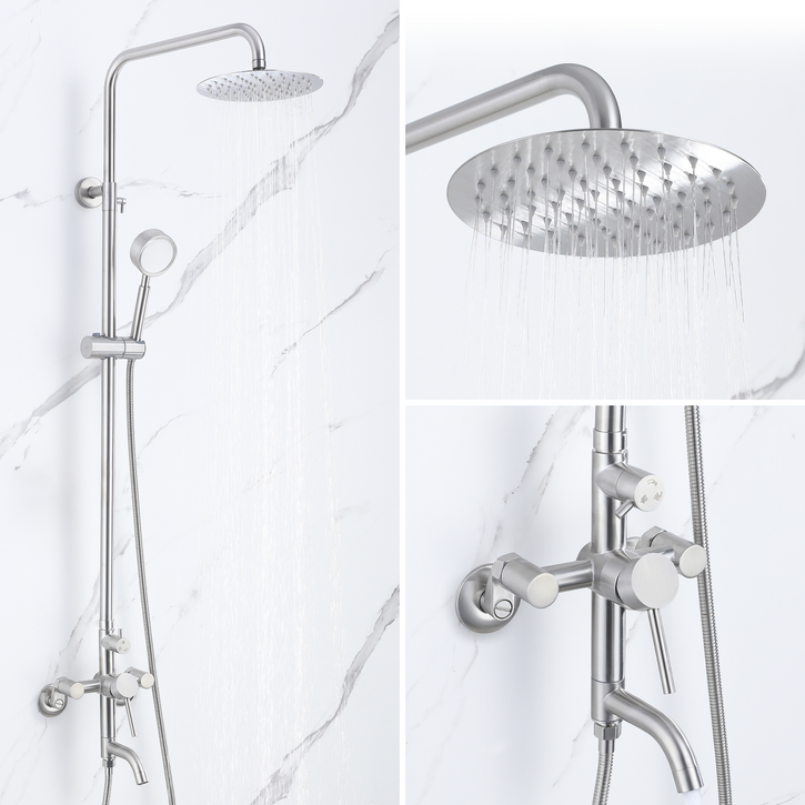 준앤코 SRS 스테인리스 해바라기 샤워기 세트 샤워수전