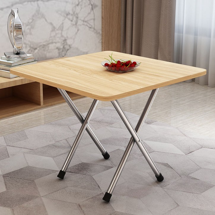 4인식탁 식탁 소형 원목 접이식 식탁의자와 현대적 심플 가정용 간편 테이블 멀티 인박카093
