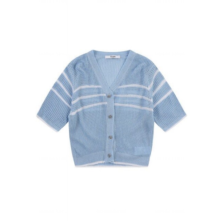 에꼴드파리 단가라패턴 가디건QB26KRB079Z