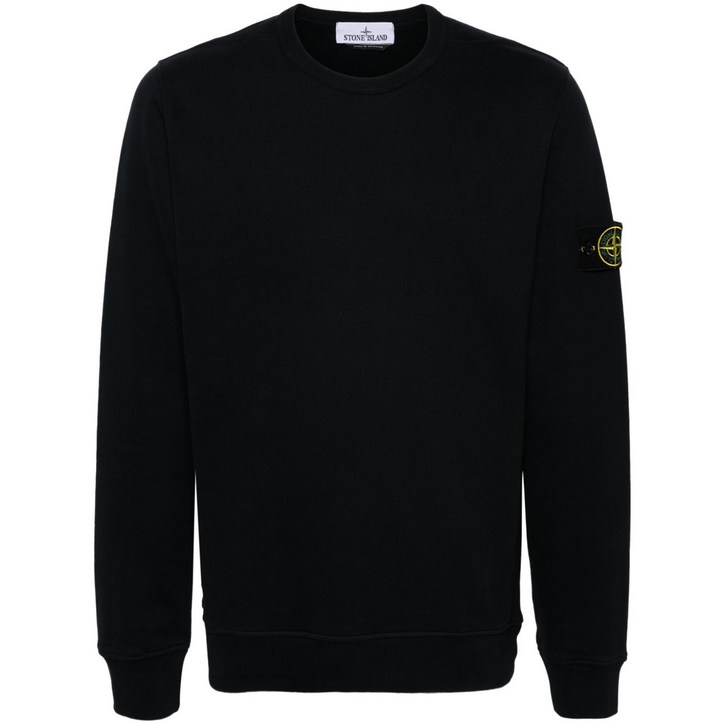 스톤 아일랜드 컴퍼스 배지 코튼 스웨트셔츠