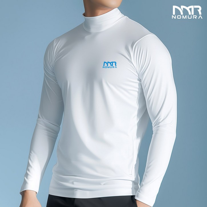 노무라 국내원단 쿨론티 긴팔 터틀넥 냉감티셔츠 NR-808A 냉감시험필