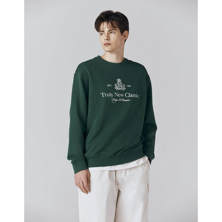 지오다노 남자 그래픽 맨투맨 01024511 03그린