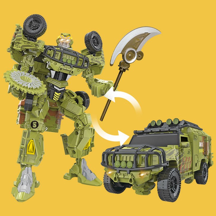 밀리터리 트랜스폼 변신 로보트 로봇 장난감 남아 단체 선물, 1개, 헤비 프레데터