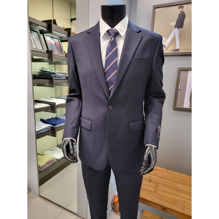 바쏘옴므 네이비 슬림핏 추동 정장 가을수트 WSY3JT01A -3990