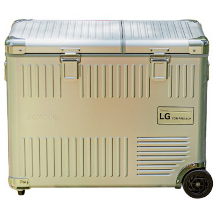 쏘쿨 테라 TERRA 2도어 50L 알루미늄바디 캠핑냉장고 냉동고 LG컴프레셔 배터리탈부착형 차량용 이동식냉장고 (2025년 7월 신상품출시)