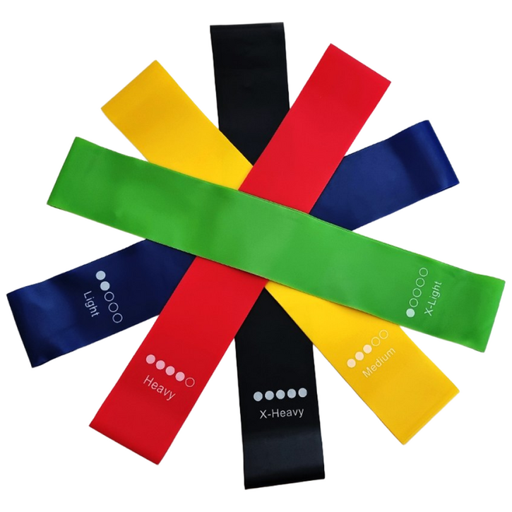 라텍스 루프밴드 1 ~ 5단계 스트레칭 헬스 필라테스 운동 탄력 밴드