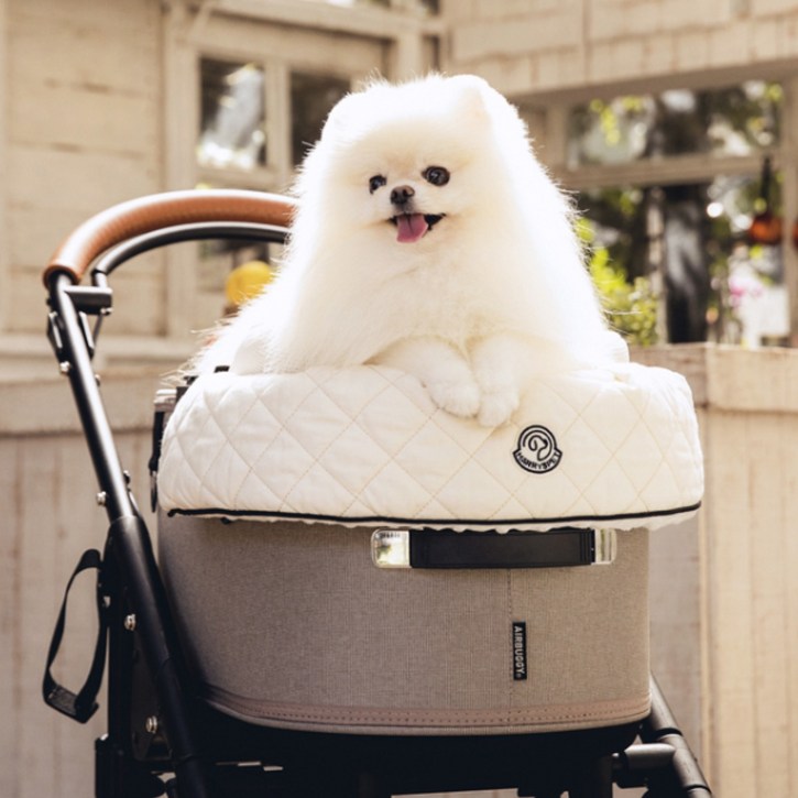 해리스펫 강아지 유모차 컴포터 쿠션 쁠리에 시리즈, 샌드 베이지, 1개