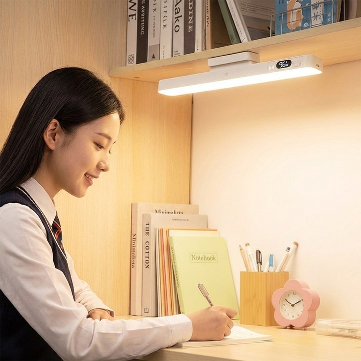 HUIJII 각도조절 자석형 LED 테이블 램프 무타공 화장대 조명