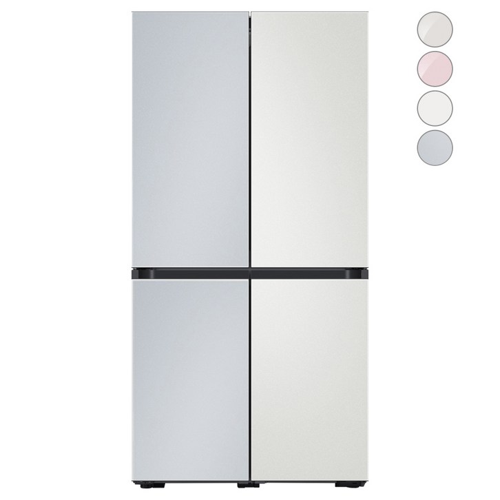 [색상선택형] 삼성전자 비스포크 프리스탠딩 냉장고 방문설치, RF85A93J1AP, 코타 페블 + 코타 화이트