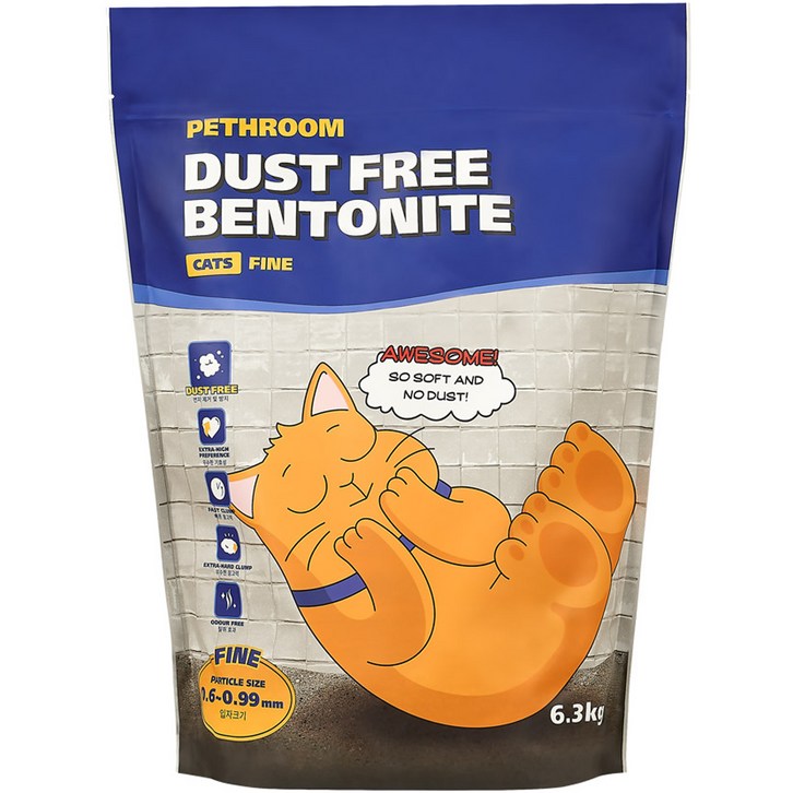 페스룸  벤토나이트 고양이 모래 - 쇼핑뉴스
