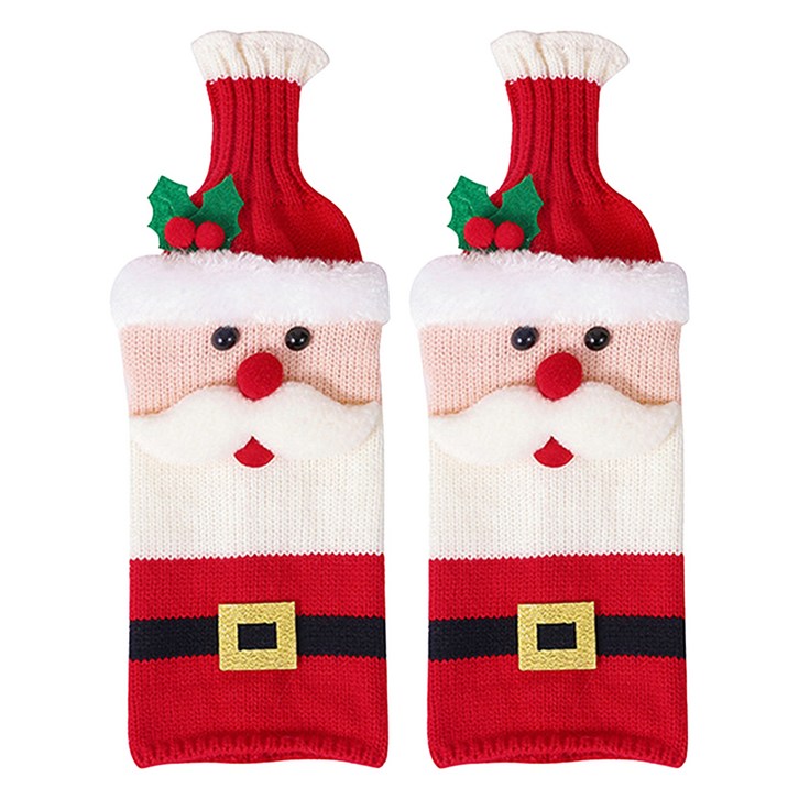 스투피드 크리스마스 와인 커버 데코