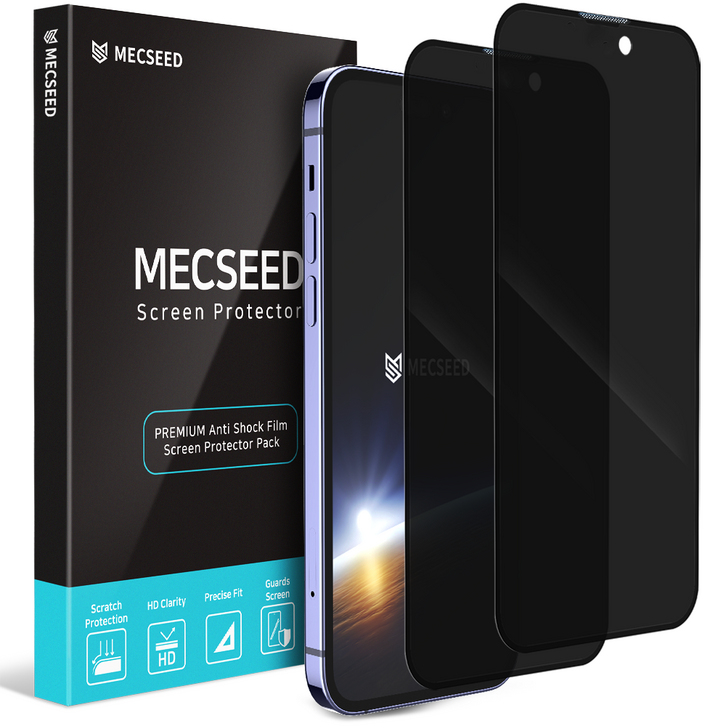 MECSEED 6DX 마스터 사생활 프라이버시 풀커버 강화유리 휴대폰 액정보호필름 2p 세트, 1세트 - 쇼핑뉴스