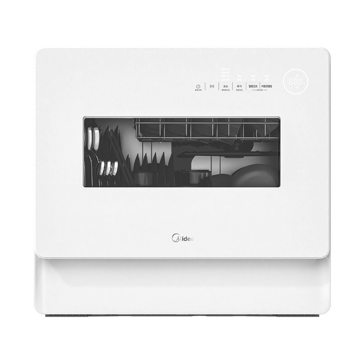 마이디어 자동문열림 UV 램프 식기세척기 6인용, 화이트, MDWMT0601WWINEKR, 방문설치